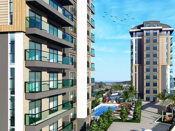 2 pokojowe mieszkanie 94 m² w Alanyi
