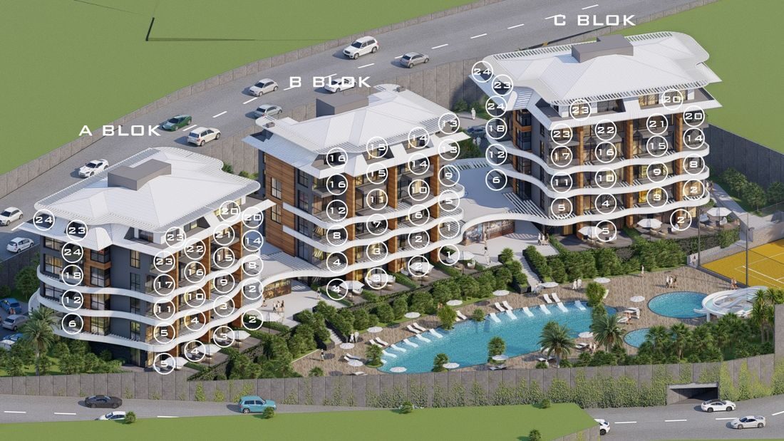 Apartament z 1 sypialnią, 49m² w Alanya, Turcja [ID: TA14-008]