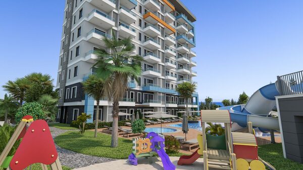 Апартаменты 1 спальня 46 м² в Аланье