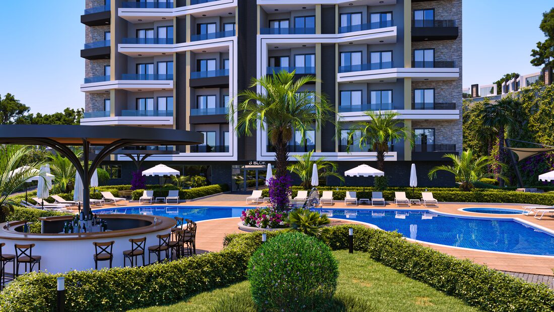 Квартира с 1 спальней, 52м² в Алания, Турция [ID: TA17-006]