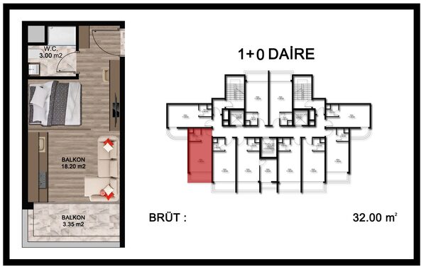 Apartment in Mersin, Turkey, 47m² - image 10
