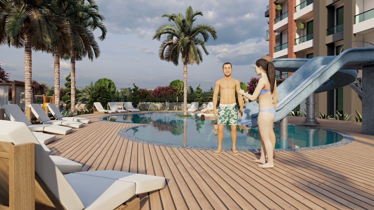 Квартира з 1 спальнею, 47м² в Мерсін, Туреччина [ID: TM03-025]