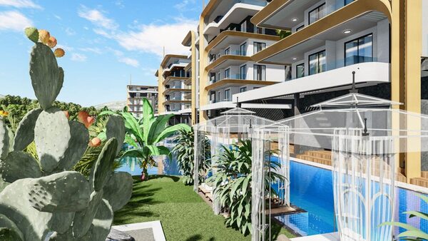 Квартира в Алания, Турция, 56м² - изображение 9