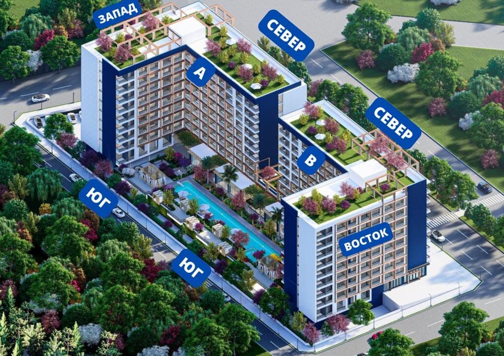 Студії з 1 спальнею, 39м² в Мерсін, Туреччина [ID: TM03-019]