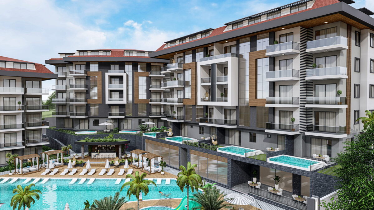 Квартира с 1 спальней, 45м² в Алания, Турция [ID: TA34-001]