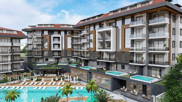 Квартира в Алания, Турция, 45м²