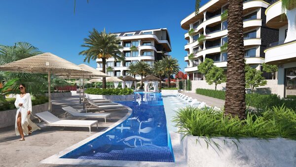Квартира в Алания, Турция, 55м²