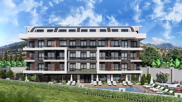 Apartament 1 sypialnia 46 m² w Alanyi