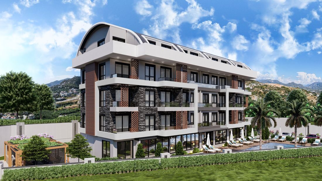 Apartament z 1 sypialnią, 45m² w Alanya, Turcja [ID: TA08-023]