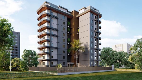Апартаменти 1 спальня 57 м² в Аланії