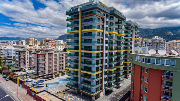 Апартаменти 2 спальни 90 м² в Аланії
