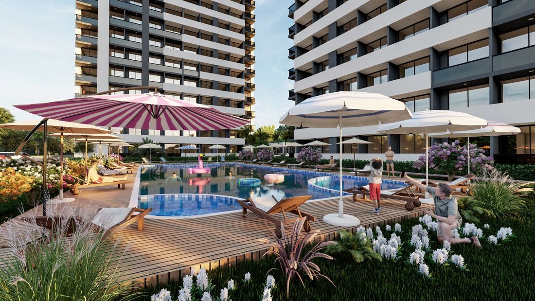 Apartament z 1 sypialnią, 65m² w Mersin, Turcja [ID: TM03-011]