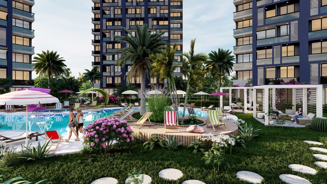 Apartament z 1 sypialnią, 56m² w Mersin, Turcja [ID: TM03-001]