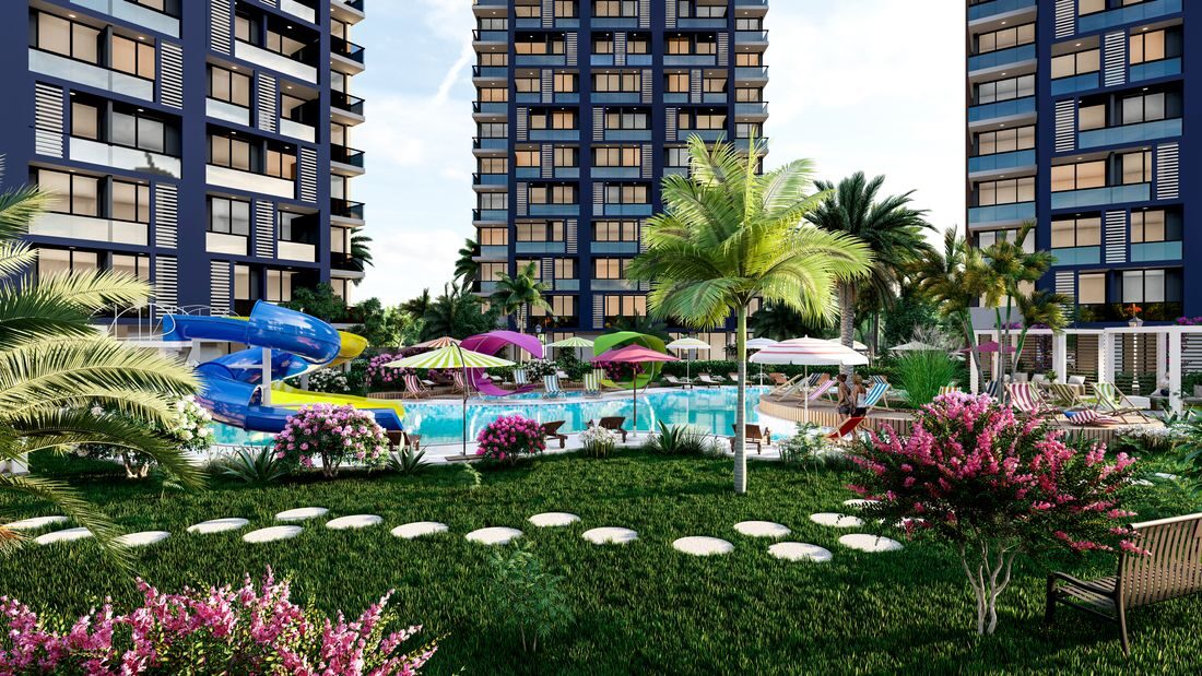 Apartament z 1 sypialnią, 56m² w Mersin, Turcja [ID: TM03-001]