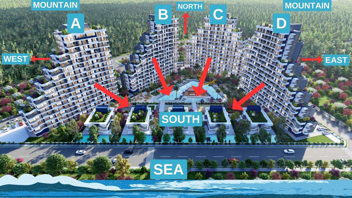 Apartament z 1 sypialnią, 44,5m² w Mersin, Turcja [ID: TM03-031]
