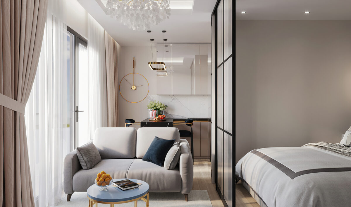 Студия с 1 спальней, 50м² в Газиверен, Северный Кипр [ID: 0603-001]