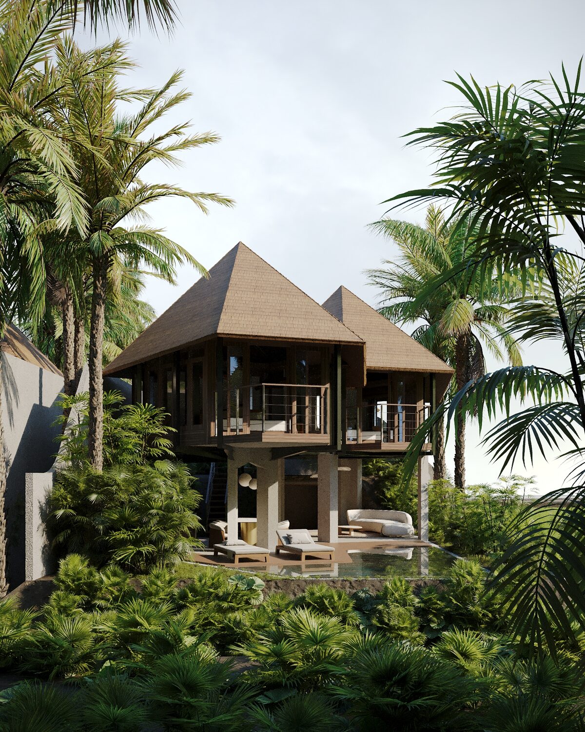 Willa z 1 sypialnią, 87m² w Wyspa Bali, Indonezja [ID: 0909-004]