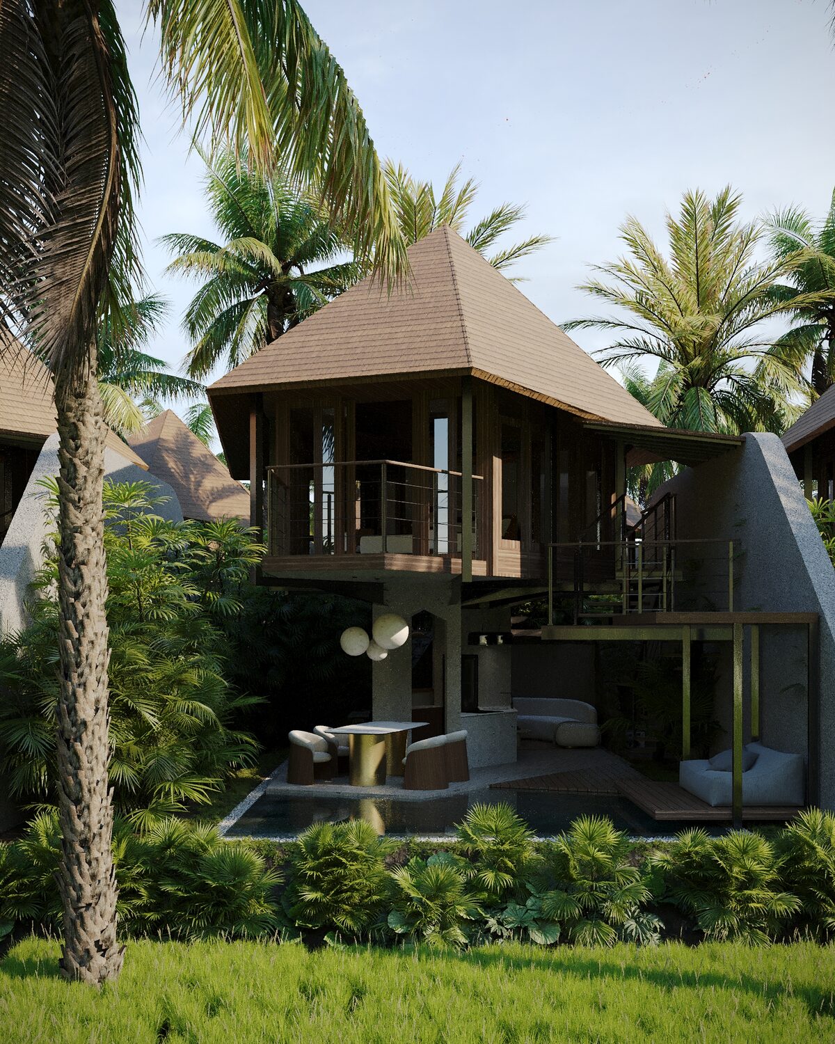 Willa z 2 sypialniami, 158m² w Wyspa Bali, Indonezja [ID: 0909-005]