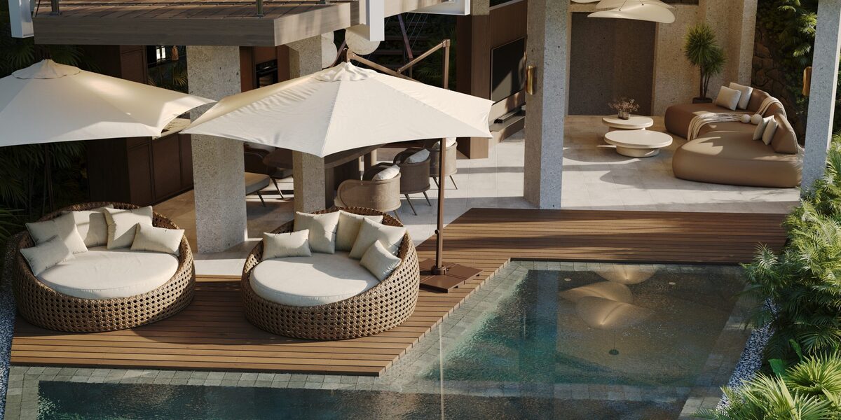 Willa z 1 sypialnią, 87m² w Wyspa Bali, Indonezja [ID: 0909-004]