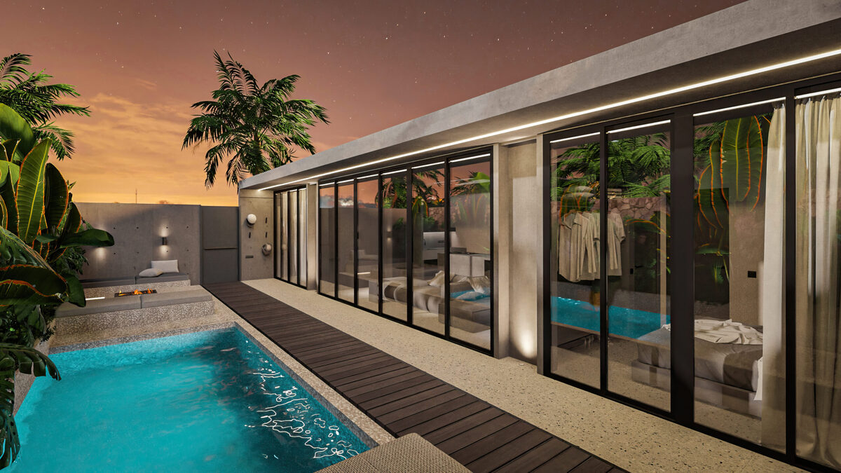 Willa z 2 sypialniami, 90.7m² w Wyspa Bali, Indonezja [ID: 0908-006]