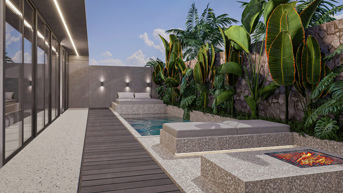 Willa z 2 sypialniami, 90.7m² w Wyspa Bali, Indonezja [ID: 0908-006]