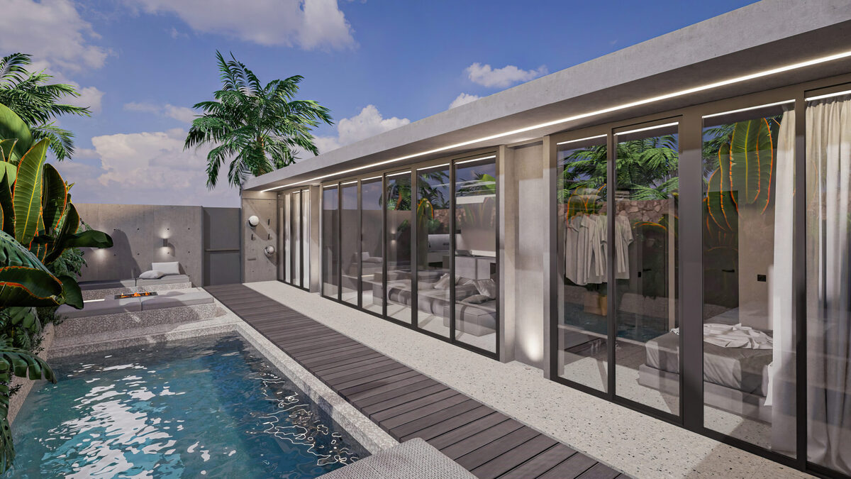 Willa z 2 sypialniami, 90.7m² w Wyspa Bali, Indonezja [ID: 0908-006]