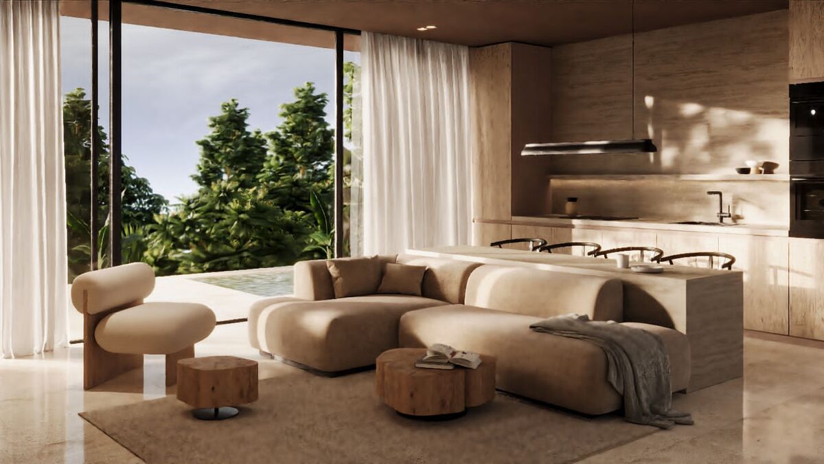 Willa z 1 sypialnią, 70m² w Wyspa Bali, Indonezja [ID: 0910-007]