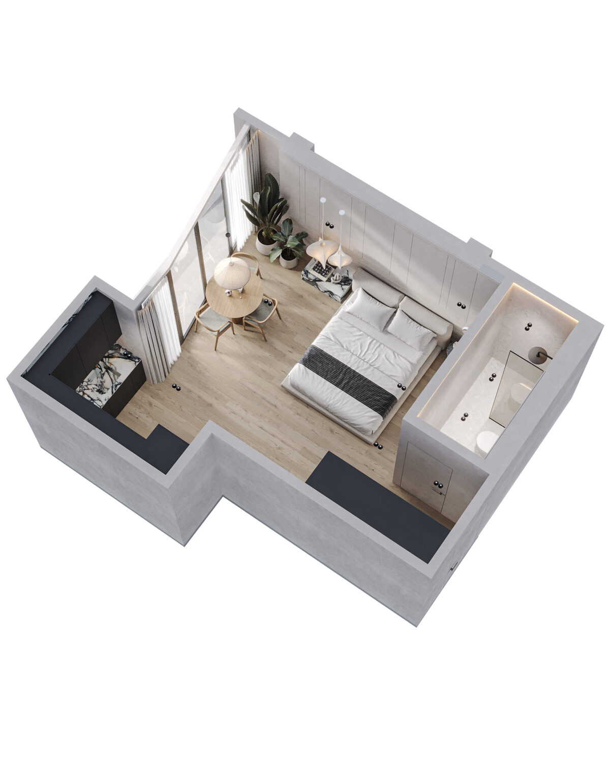 Apartament z 1 sypialnią, 34m² w Wyspa Bali, Indonezja [ID: 0913-003]