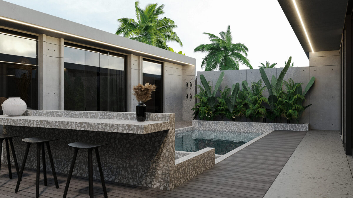 Willa z 2 sypialniami, 90.7m² w Wyspa Bali, Indonezja [ID: 0908-006]