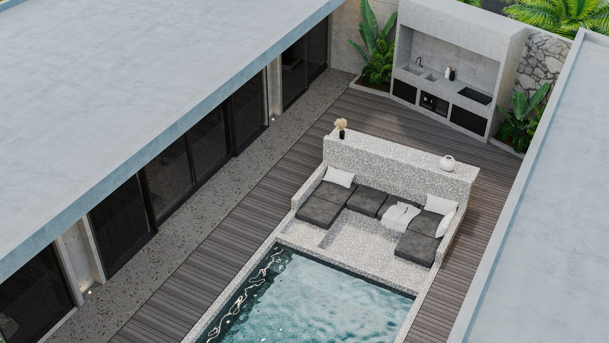 Willa z 2 sypialniami, 90.7m² w Wyspa Bali, Indonezja [ID: 0908-006]