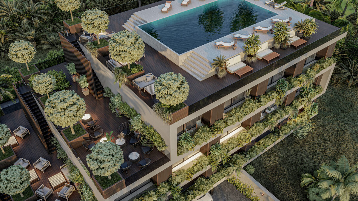 Квартира с 1 спальней, 42м² в о. Бали, Индонезия [ID: 0915-001]