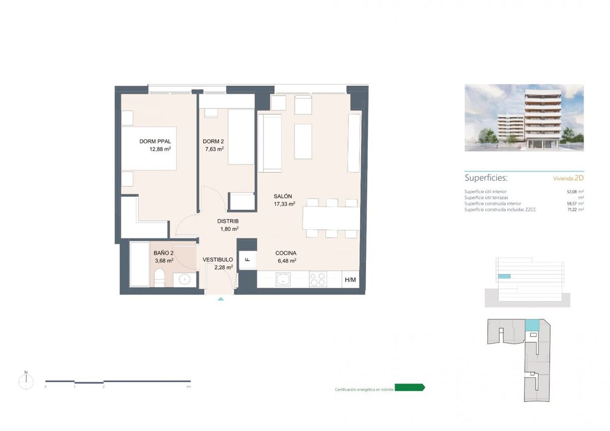 Apartament z 2 sypialniami, 71m² w Alicante, Hiszpania [ID: 0137s-SP0213]