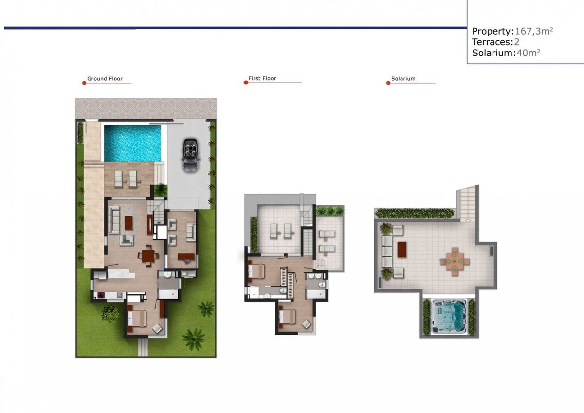 Вілла з 3 спальнями, 121м² в Лос-Алькасарес, Іспанія [ID: 0137s-SP0150]