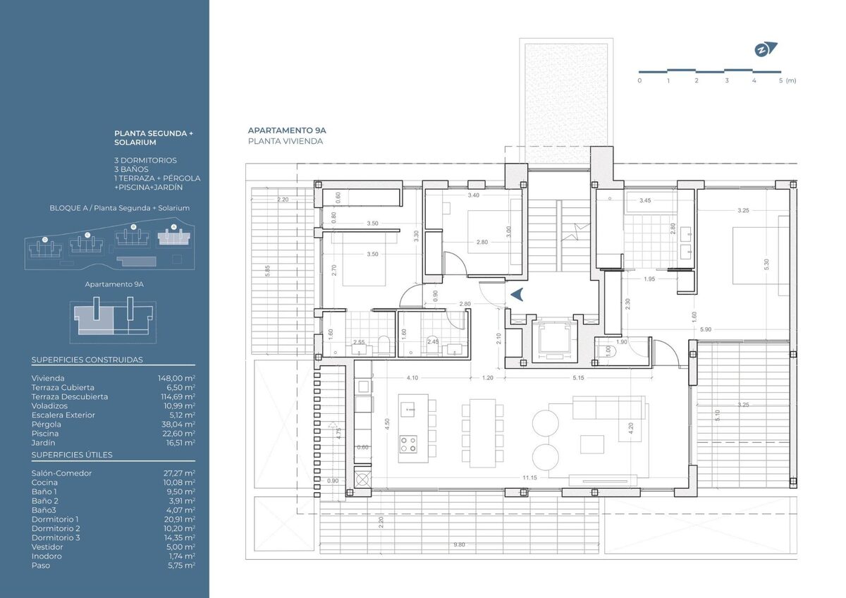 Пентхаус з 3 спальнями, 152м² в Ла Нусія, Іспанія [ID: 0137s-SP0646]