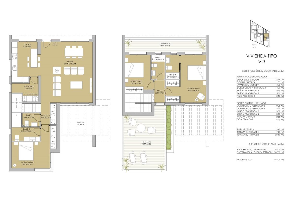Willa z 3 sypialniami, 149m² w Pilar de la Horadada, Hiszpania [ID: 0137s-SP0592]