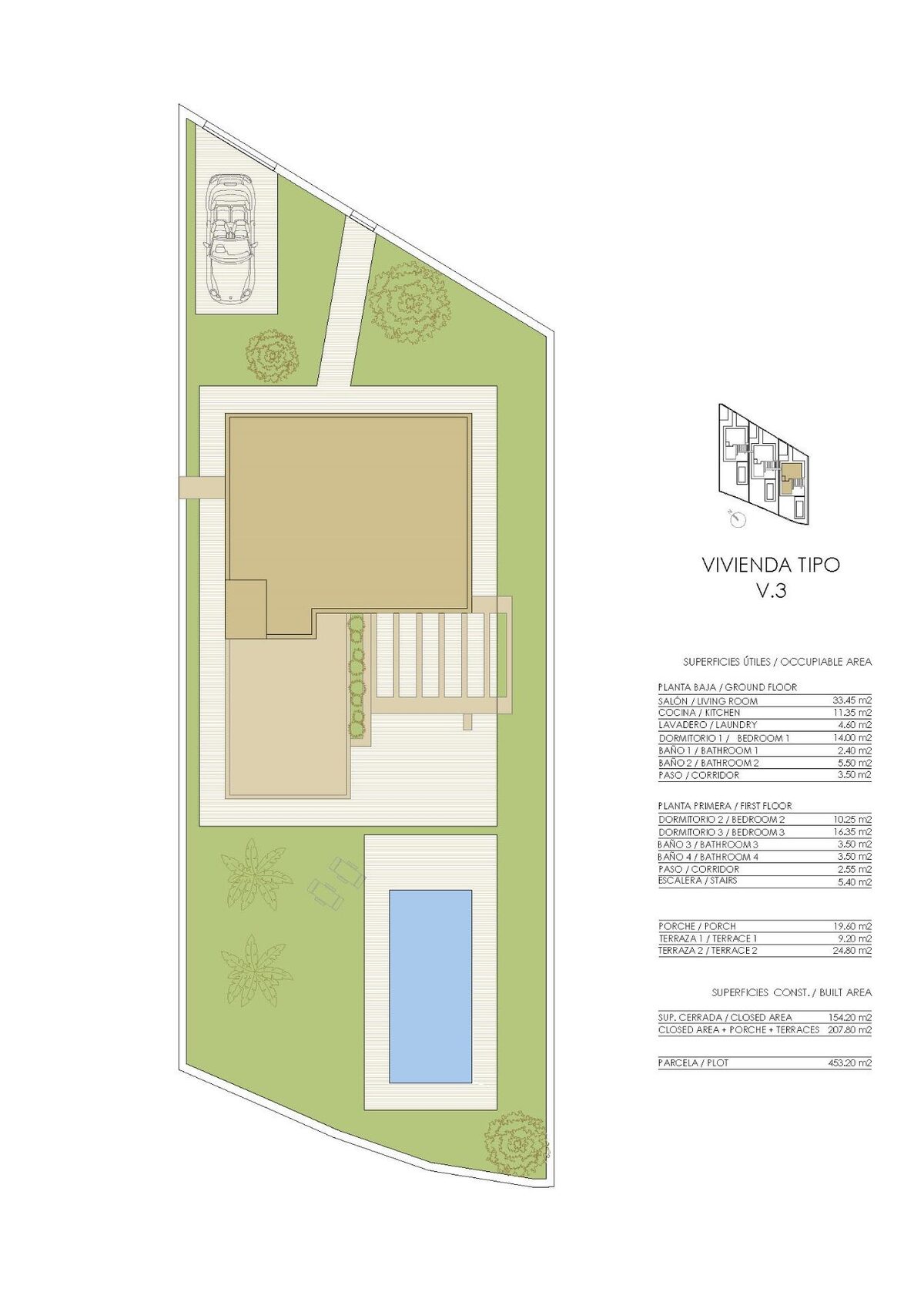 Willa z 3 sypialniami, 149m² w Pilar de la Horadada, Hiszpania [ID: 0137s-SP0592]