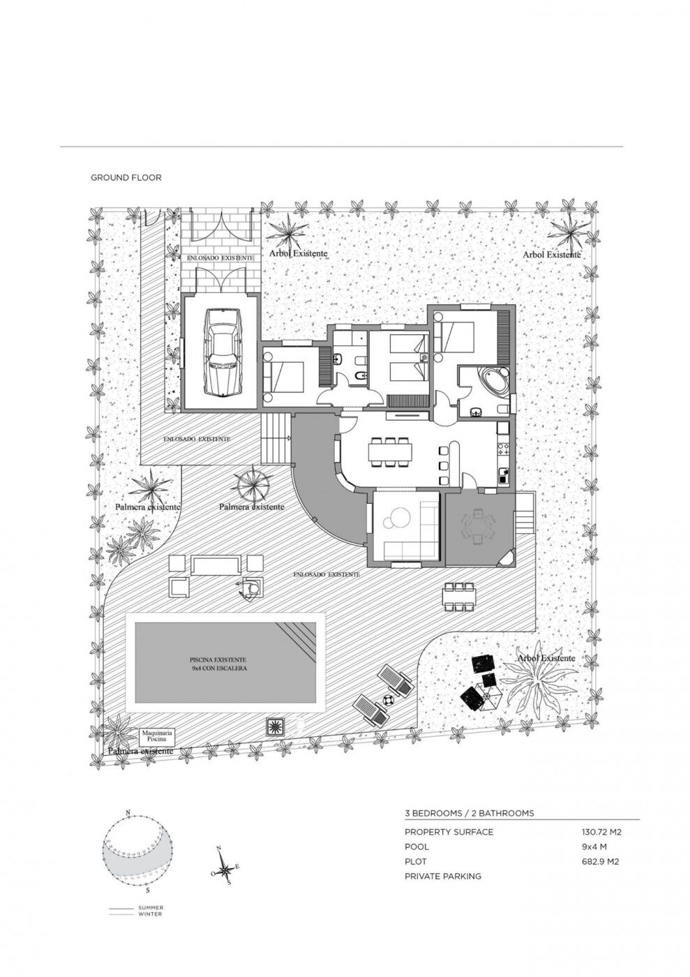 Вилла с 3 спальнями, 130м² в Рохалес, Испания [ID: 0137s-SP0145]