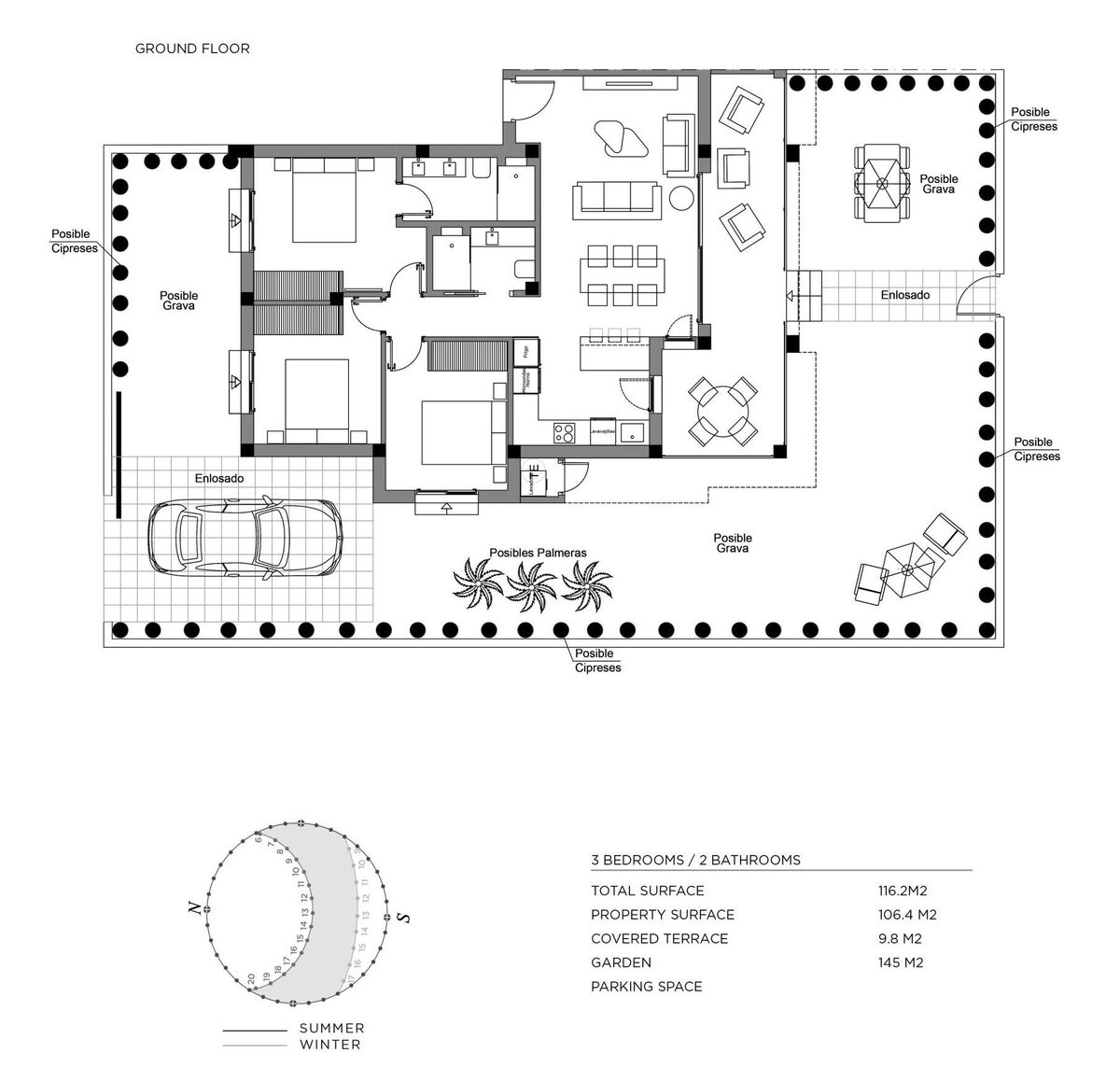 Бунгало с 3 спальнями, 116м² в Рохалес, Испания [ID: 0137s-SP0579]