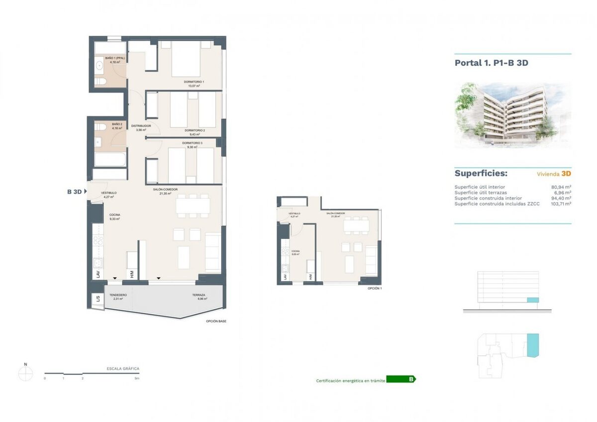 Квартира з 3 спальнями, 103м² в Аліканте, Іспанія [ID: 0137s-SP0102]