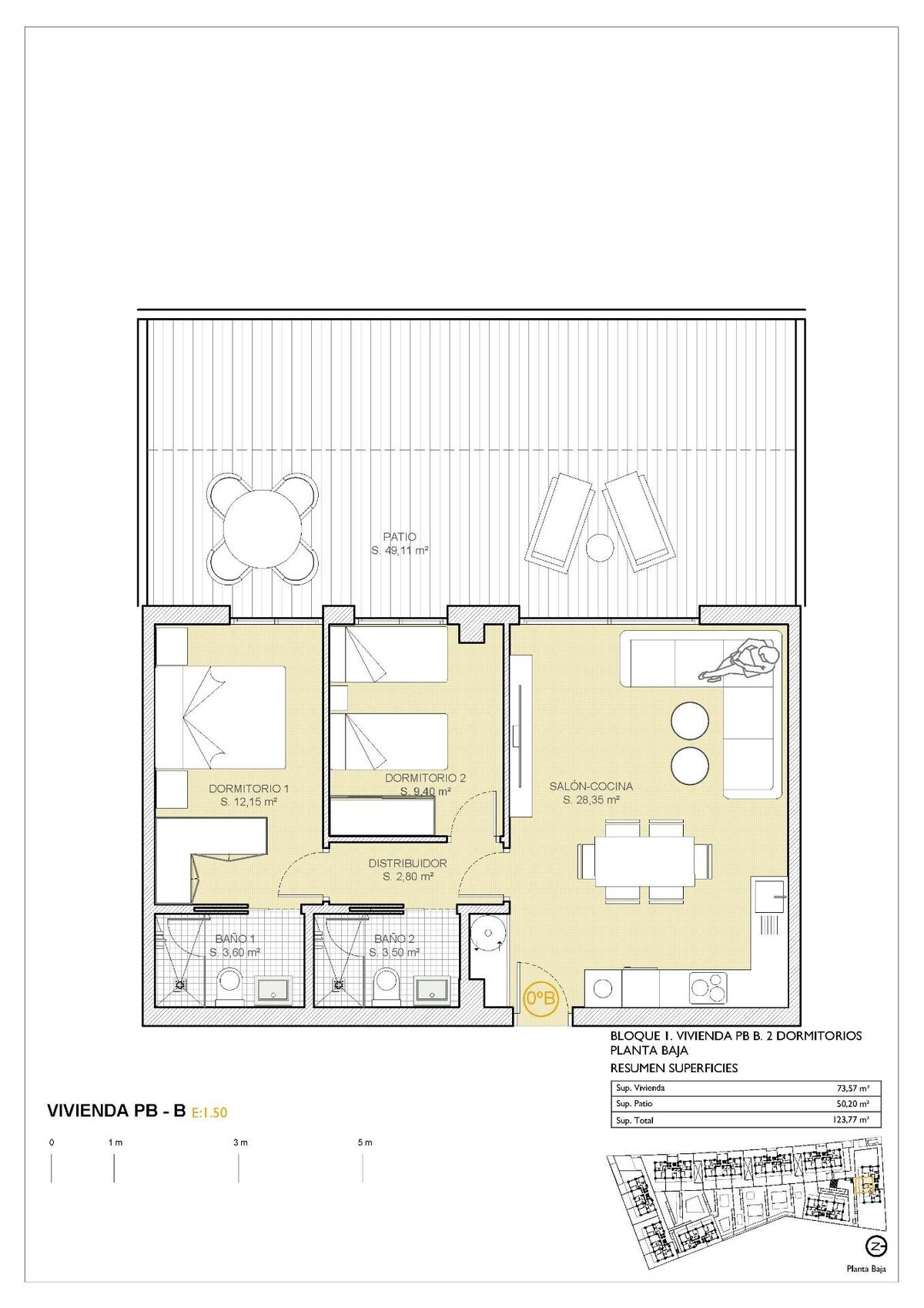 Apartment with 2 bedrooms, 73m² in Finestrat, Spain [ID: 0137s-SP0310]