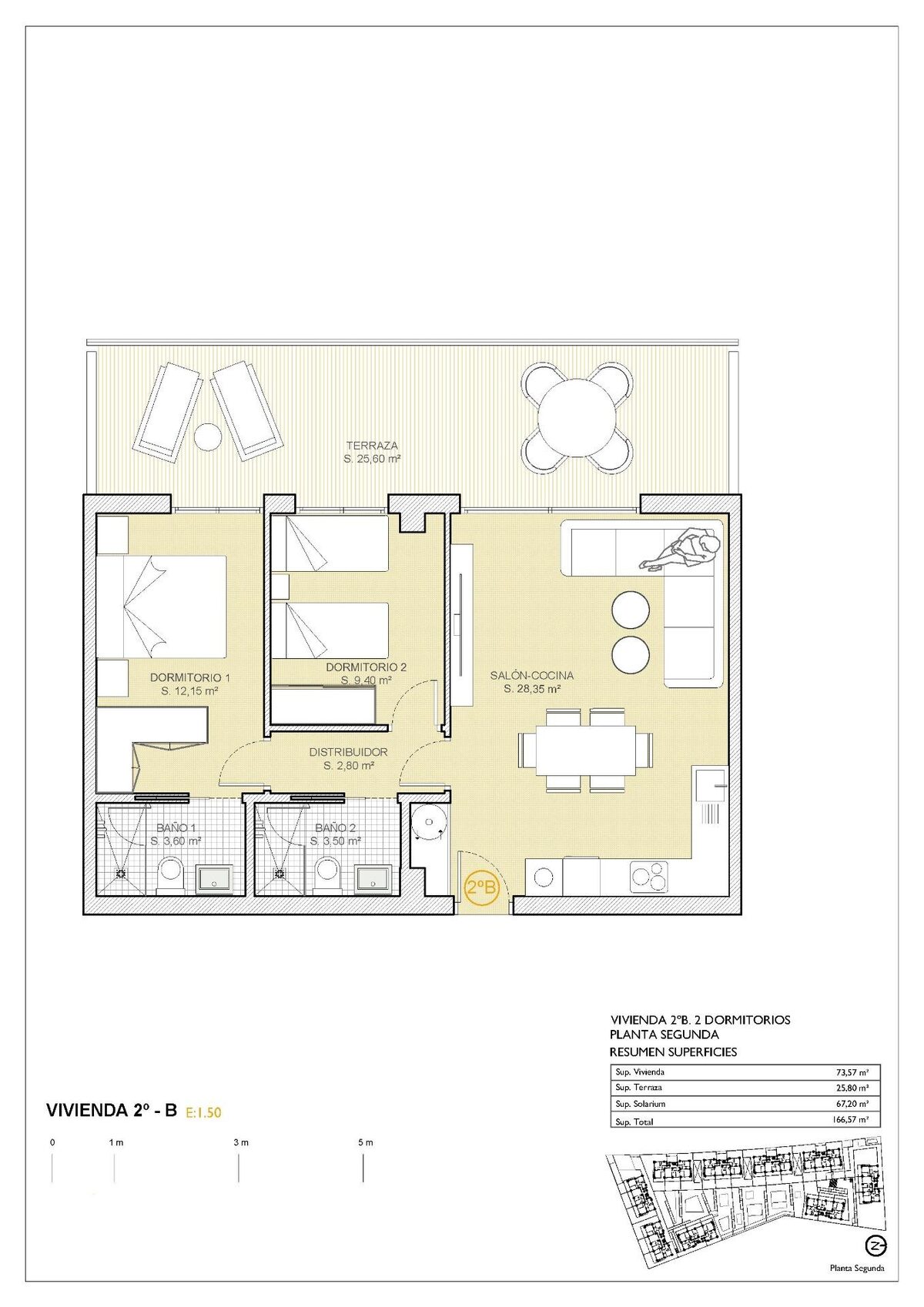 Пентхаус з 2 спальнями, 73м² в Фінестрат, Іспанія [ID: 0137s-SP0312]
