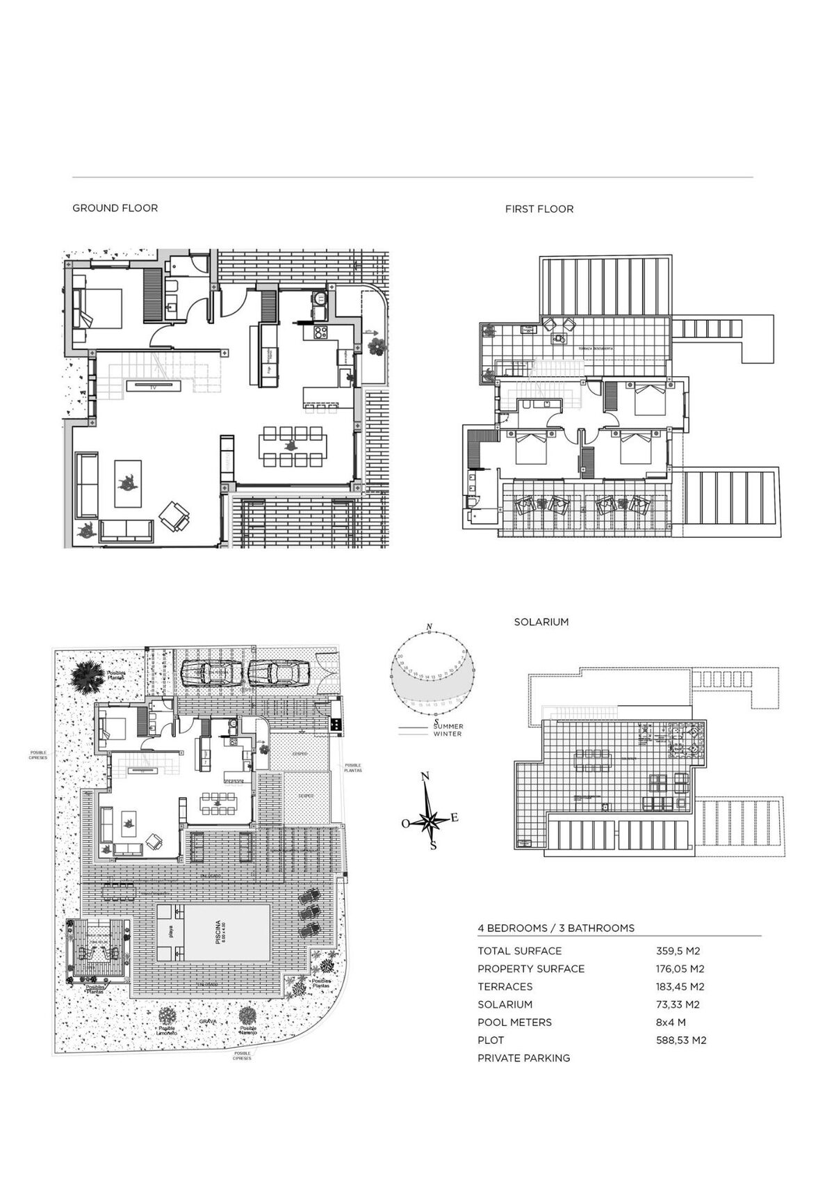 Вилла с 4 спальнями, 176м² в Рохалес, Испания [ID: 0137s-SP0357]