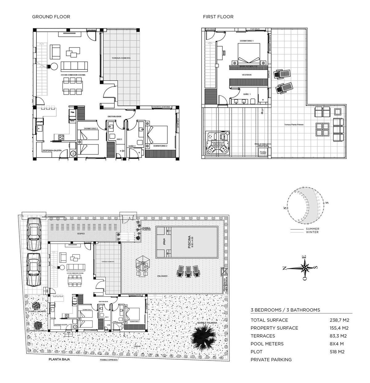 Вілла з 3 спальнями, 155м² в Сьюдад Кесада, Іспанія [ID: 0137s-SP0423]