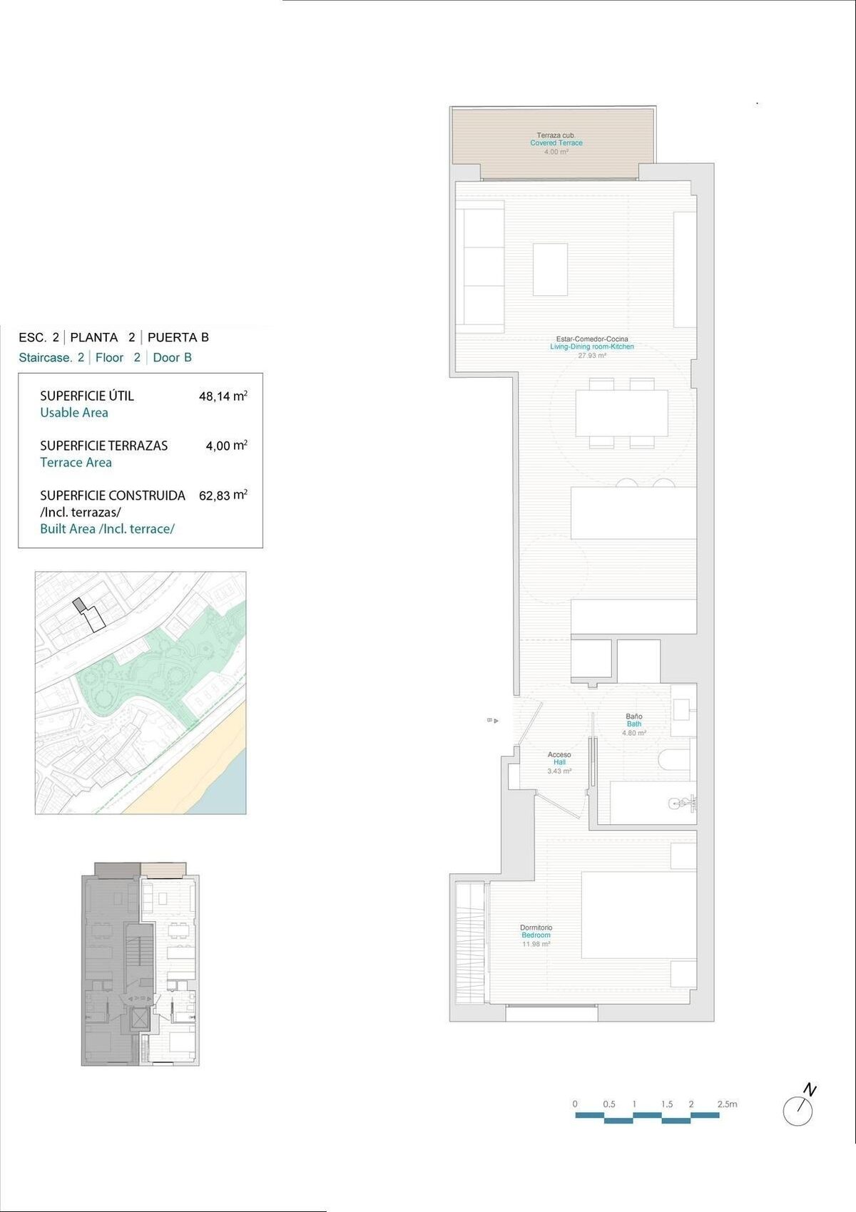 Apartment with 1 bedroom, 48m² in Villajoyosa, Spain [ID: 0137-N8194]